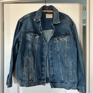 We The Free Jolene Trucker Denim Jacket, SZ L